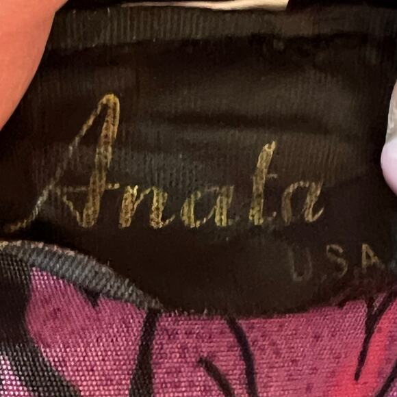 Vintage 80s Anata floral pullover top Size Medium - Picture 4 of 5